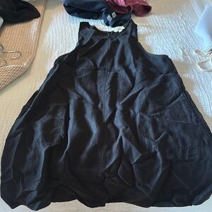 Wilfred Black Boxy Oversized Tank Top